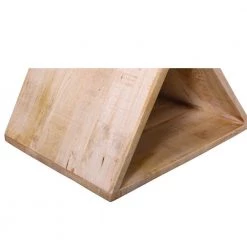 Handcrafted Brown Mango Wood Z Shaped End Table with Open Bottom Shelf by The Urban Port -The Urban Port Sales brown the urban port end side tables upt 195130 fa 1000