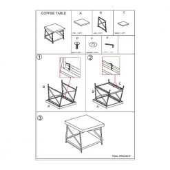 24 in. Brown and Gray Rectangle Side Table with Open Bottom Shelf and Metal Legs by The Urban Port -The Urban Port Sales brown the urban port end side tables upt 263593 d4 1000