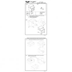22 in. Acacia Wood 2-Drawers Walnut Brown and Open Cubby Nightstand and Bedside Table 17 in. L x 17 in. W x 22 in. H by The Urban Port -The Urban Port Sales brown the urban port nightstands upt 272520 d4 1000
