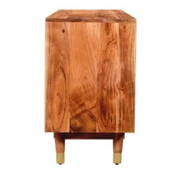 16 in. Brown Wood TV Stand Fits TVs Up to 52 in. with Storage Doors by The Urban Port -The Urban Port Sales brown the urban port tv stands upt 197866 1f 1000