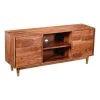 16 in. Brown Wood TV Stand Fits TVs Up to 52 in. with Storage Doors by The Urban Port