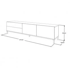 67 In. Natural Wood and Metal TV Console Entertainment Media Center with Cabinet Doors by The Urban Port -The Urban Port Sales brown the urban port tv stands upt 272743 44 1000