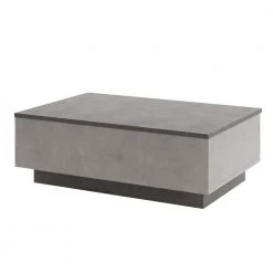 23.6 in. Charcoal and Gray Modern Rectangular Particle Board Plinth Base Coffee Table with Storage by The Urban Port -The Urban Port Sales charcoal and gray the urban port coffee tables upt 272742 4f 1000