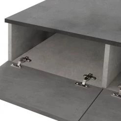 23.6 in. Charcoal and Gray Modern Rectangular Particle Board Plinth Base Coffee Table with Storage by The Urban Port -The Urban Port Sales charcoal and gray the urban port coffee tables upt 272742 fa 1000 1