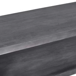 58 in. L Charcoal Gray Rectangular Cube Shape Wooden Coffee Table with Open Bottom Shelf by The Urban Port -The Urban Port Sales charcoal gray the urban port coffee tables upt 230676 44 1000