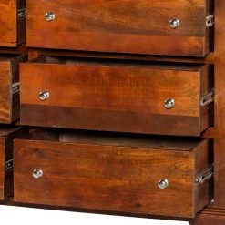 Cherry Brown Sideboard with 9-Drawers and Wooden Frame by The Urban Port -The Urban Port Sales cherry brown the urban port sideboards buffet tables upt 262405 1f 1000