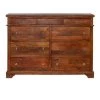 Cherry Brown Sideboard with 9-Drawers and Wooden Frame by The Urban Port