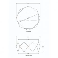 Diamond 34 in. Dark Brown Medium Round Wood Coffee Table with Smooth Top by The Urban Port -The Urban Port Sales dark brown the urban port coffee tables upt 196015 fa 1000