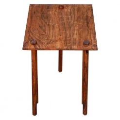 33.5 in. W Dark Brown Solid Wood End Table with Pull Out Extension and Grain Details by The Urban Port -The Urban Port Sales dark brown the urban port end side tables upt 238068 c3 1000