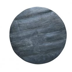 22 in. Dark Gray Farmhouse Style Round Wooden End Table with Airy Design Base by The Urban Port -The Urban Port Sales dark gray the urban port end side tables upt 195129 44 1000