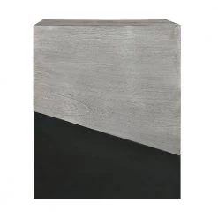 Industrial 15 in. Gray and Black Wooden Frame End Table with Square Top by The Urban Port -The Urban Port Sales gray and black the urban port end side tables upt 263779 c3 1000