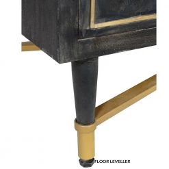 Rustic Style Gray and Gold Mango Wood Cabinet with Dual Door Storage by The Urban Port -The Urban Port Sales gray and gold the urban port accent cabinets upt 195274 44 1000