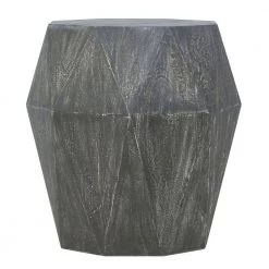 Ashton 16 in. Rustic Gray Octagonal Mango Wood Side End Table with Faceted and Chiseled Edges by The Urban Port 15 Ashton 16 in. Rustic Gray Octagonal Mango Wood Side End Table with Faceted and Chiseled Edges by The Urban Port -The Urban Port Sales gray the urban port end side tables upt 270561 c3 1000