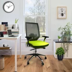 Green and Gray Adjustable Mesh Back Ergonomic Office Swivel Chair with Padded Seat and Casters by The Urban Port -The Urban Port Sales green and gray the urban port ergonomic chairs upt 230095 31 1000