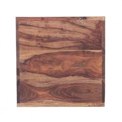 Cube Shaped Brown Rosewood Side Table with Cutout Bottom by The Urban Port -The Urban Port Sales light brown the urban port end side tables upt 30350 fa 1000