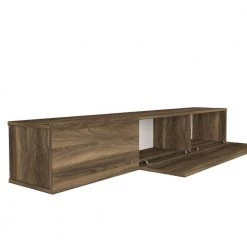 70.7 In. Light Walnut and White Wall Mount TV Console with 3 Doors and 1 Floating Shelf and Fits TV's up to 70 in. by The Urban Port 17 70.7 In. Light Walnut and White Wall Mount TV Console with 3 Doors and 1 Floating Shelf and Fits TV's up to 70 in. by The Urban Port -The Urban Port Sales light walnut and white the urban port tv stands upt 272764 fa 1000 1