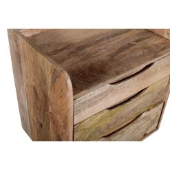 16 in. 3-Drawer Oak Brown Mango Wood Speciality Bedside Table with Grains and Tray Top by The Urban Port -The Urban Port Sales oak brown the urban port end side tables upt 237997 1f 1000