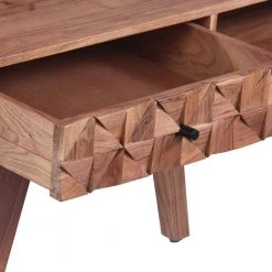 45 in. Rectangular Oak Brown Acacia Wood 1-Drawer Writing Desk by The Urban Port -The Urban Port Sales oak brown the urban port writing desks upt 242833 77 1000