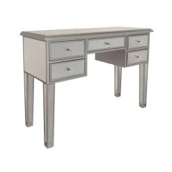 43 in. Gray Standard Rectangle Mirroed Console Table by The Urban Port