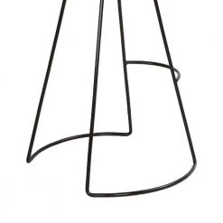 Modern 31.7 in. Tan Brown and Black Metal Frame Backless Bar Stool with Genuine Leather Seat and Button Tufted by The Urban Port -The Urban Port Sales tan brown and black the urban port bar stools upt 266370 1f 1000