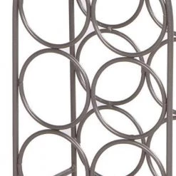 Industrial 6-Bottle Storage Gunmetal Gray Wine Rack Holder with Arched Iron Frame by The Urban Port -The Urban Port Sales the urban port wine racks upt 266372 44 1000