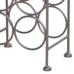 Industrial 6-Bottle Storage Gunmetal Gray Wine Rack Holder with Arched Iron Frame by The Urban Port -The Urban Port Sales the urban port wine racks upt 266372 fa 1000