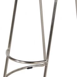 Ela 30 in. Walnut Brown and Silver Backless Metal Frame Bar Stool with Mango Wood Seat ( Set of 2) by The Urban Port -The Urban Port Sales walnut brown and silver the urban port bar stools upt 263791 2 1f 1000
