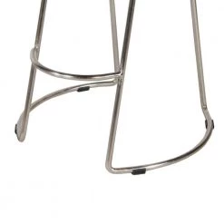 Ela 30 in. Walnut Brown and Silver Backless Metal Frame Bar Stool with Mango Wood Seat ( Set of 2) by The Urban Port -The Urban Port Sales walnut brown and silver the urban port bar stools upt 263791 2 44 1000