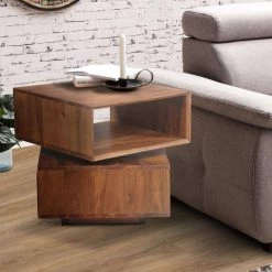 18 in. W Walnut Brown Rectangle Wooden Side Table with Rotatable Cubby and 1-Drawer by The Urban Port -The Urban Port Sales walnut brown the urban port end side tables upt 242828 31 1000