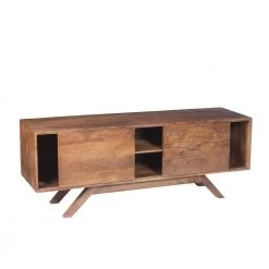 17 in. Walnut and Brown Wood TV Stand Fits TVs Up to 62 in. with Storage Doors by The Urban Port -The Urban Port Sales walnut brown the urban port tv stands upt 182998 1f 1000