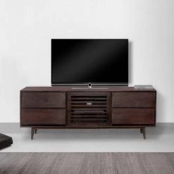 17.7 in. Walnut Brown TV Cabinet with 4 Drawers Fits TV's up to 60 in. and Wooden Frame by The Urban Port 23 17.7 in. Walnut Brown TV Cabinet with 4 Drawers Fits TV's up to 60 in. and Wooden Frame by The Urban Port -The Urban Port Sales walnut brown the urban port tv stands upt 262408 31 1000