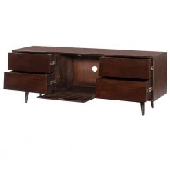 17.7 in. Walnut Brown TV Cabinet with 4 Drawers Fits TV's up to 60 in. and Wooden Frame by The Urban Port 17 17.7 in. Walnut Brown TV Cabinet with 4 Drawers Fits TV's up to 60 in. and Wooden Frame by The Urban Port -The Urban Port Sales walnut brown the urban port tv stands upt 262408 4f 1000