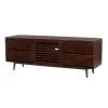 17.7 in. Walnut Brown TV Cabinet with 4 Drawers Fits TV's up to 60 in. and Wooden Frame by The Urban Port