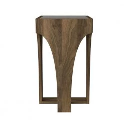 14.7 in. Walnut Smokey Black Chiseled Arch Panel Legs Rectangular Glass Top Side Table by The Urban Port 11 14.7 in. Walnut Smokey Black Chiseled Arch Panel Legs Rectangular Glass Top Side Table by The Urban Port -The Urban Port Sales walnut smokey black the urban port end side tables upt 272761 c3 1000