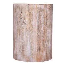 14 in. Washed Brown Round Drum Shaped Rustic Style Mango Wood End Table with Grain Details by The Urban Port -The Urban Port Sales washed brown the urban port end side tables upt 272550 c3 1000