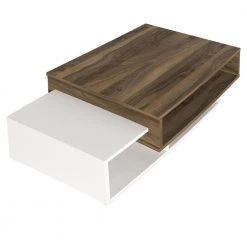 23.6 in. White and Brown Modern Wooden Rectangular Coffee Table with 3-Tier Storage by The Urban Port 12 23.6 in. White and Brown Modern Wooden Rectangular Coffee Table with 3-Tier Storage by The Urban Port -The Urban Port Sales white and brown the urban port coffee tables upt 272752 c3 1000