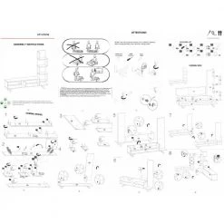 58.9 in. White and Oak Brown Modern Wood TV Console Entertainment Center with Stacked Shelves by The Urban Port -The Urban Port Sales white and brown the urban port tv stands upt 272756 d4 1000
