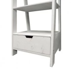 69 in. White Wood 4-shelf Ladder Bookcase with Open Back by The Urban Port -The Urban Port Sales white the urban port bookcases bookshelves upt 205750 44 1000