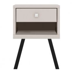 25 in. White Wooden End Side Table Nightstand with Drawer and Splayed Legs by The Urban Port -The Urban Port Sales white the urban port nightstands upt 225277 c3 1000